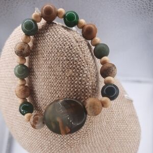 Earth Tone Natural Stone Bracelet